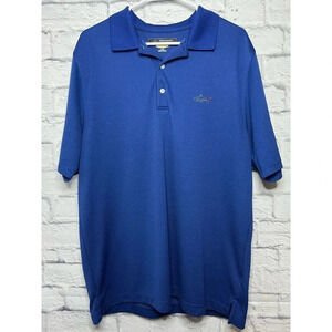 Greg Norman men’s blue golf polo shirt size L.